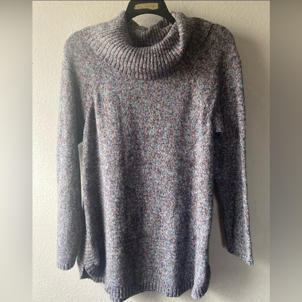 Leo & Nicole Cowlneck Pullover Sweater size 1X
Multicolor